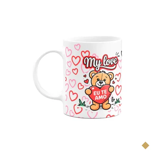 Caneca Namorados - My Love - Deu Match - 325ml