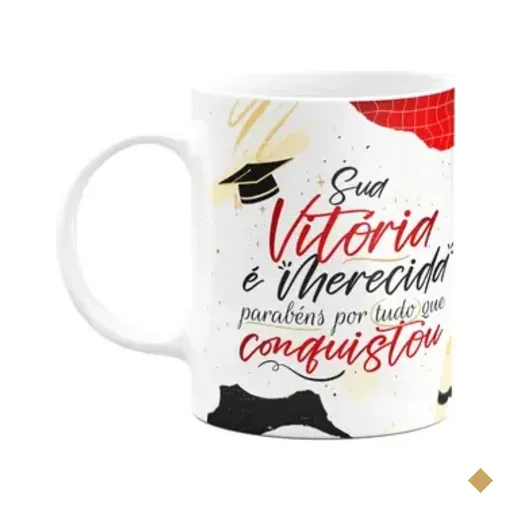 Caneca Formatura - Sua Vitória É Merecida - M2