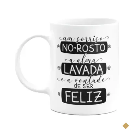Caneca Motivação - E A Vontade De Ser Feliz - 325ml