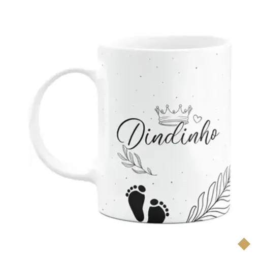 Caneca De Dindos - Dindinho - M2 - 325ml - Branca