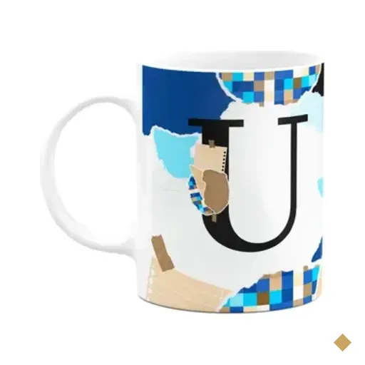 Caneca Professores - Inicial Do Nome Letra U - 325ml