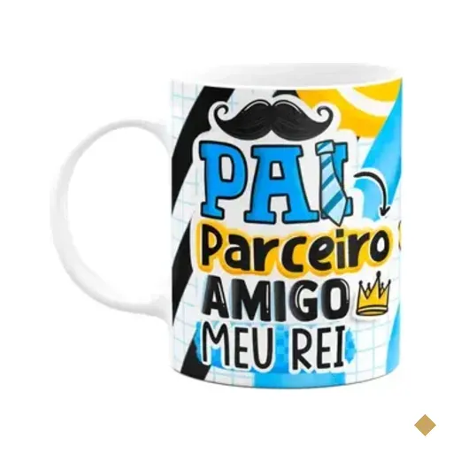 Caneca Dos Pais - Pai Parceiro Amigo - 325ml