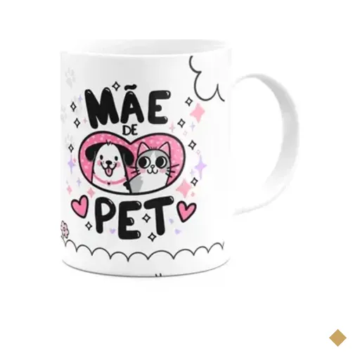 Caneca Mães - Te Amo Mãe - Mãe De Pet - 325ml