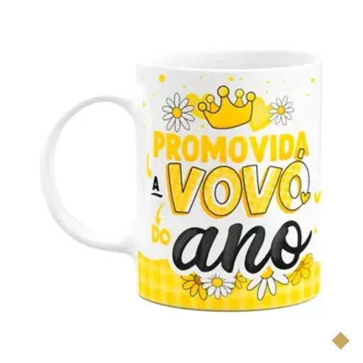 Caneca Dos Avós - Promovida A Vovó Do Ano - 325ml