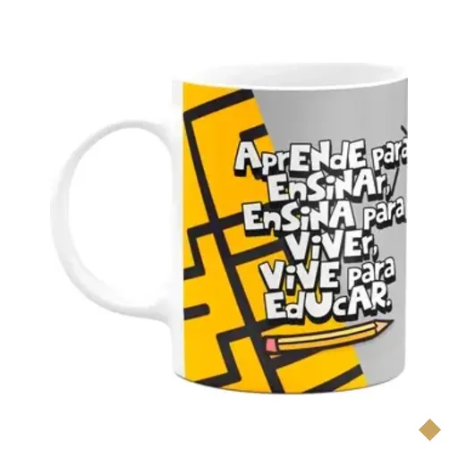 Caneca Professor - Vive Para Educar - Coruja