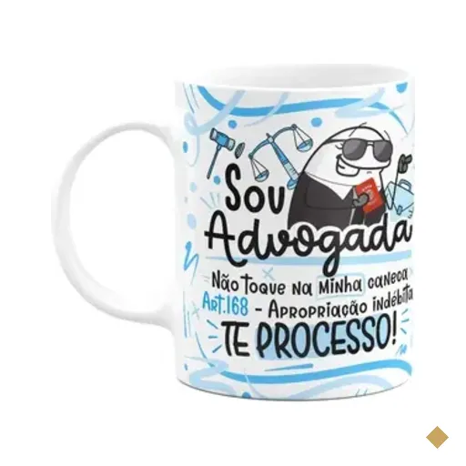 Caneca Flork Profissões - Sou Advogada - M3