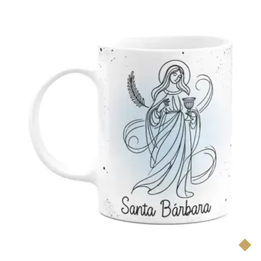 Caneca Religiosa Orações - Santa Bárbara - 325ml