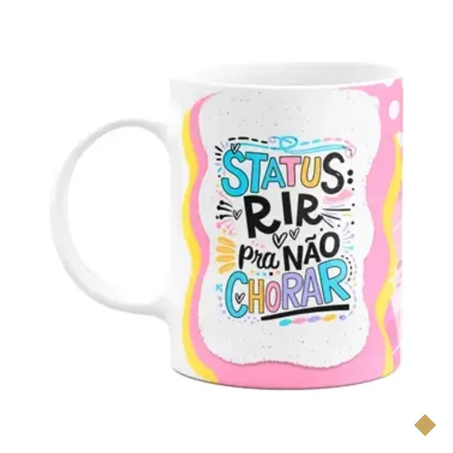 Caneca Divertida - Status, Rir Para Não Chorar