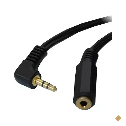 Cabo Extensor P2 (M) 90 Graus x (F) 2m Preto