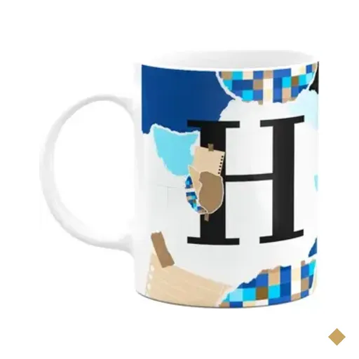 Caneca Professores - Inicial Do Nome Letra H - 325ml