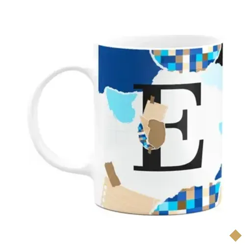 Caneca Professores - Inicial Do Nome Letra E - 325ml