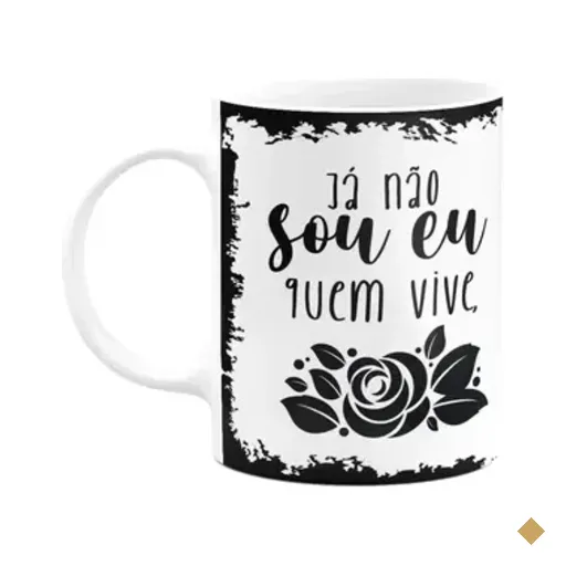 Caneca Religiosa Ore - Já Não Sou Eu Quem Vive - M2