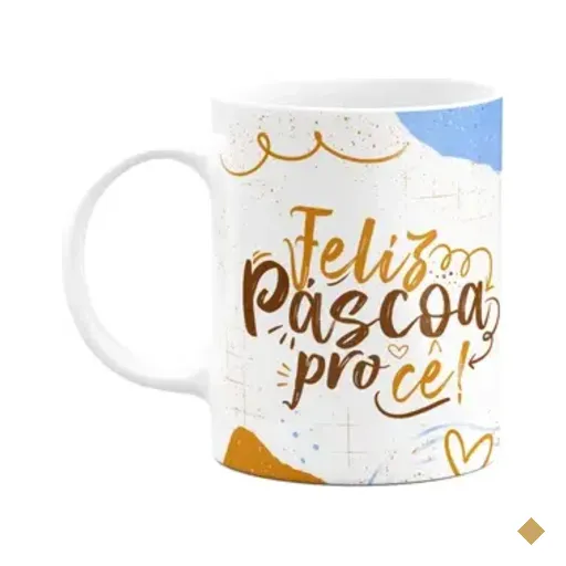 Caneca Páscoa Doce - Feliz Páscoa Procê - M2 - 325ml