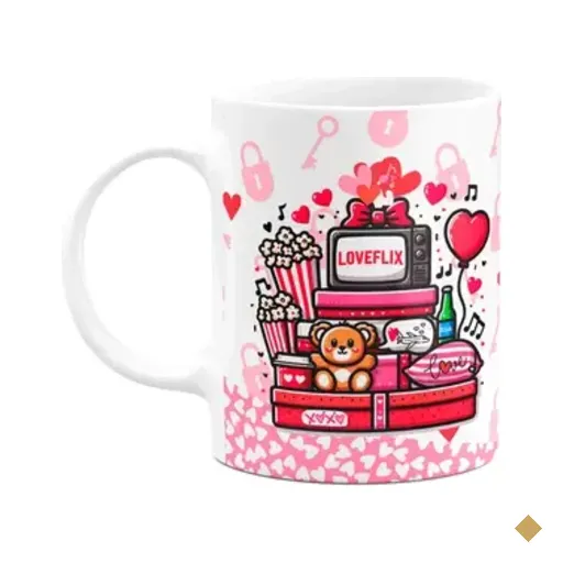 Caneca Namorados Loveflix - Só Eu E Você, Nada Mais