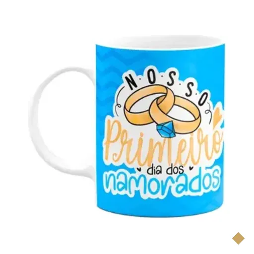 Caneca Namorados - Nosso Primeiro Dia Dos Namorados - Bgblue