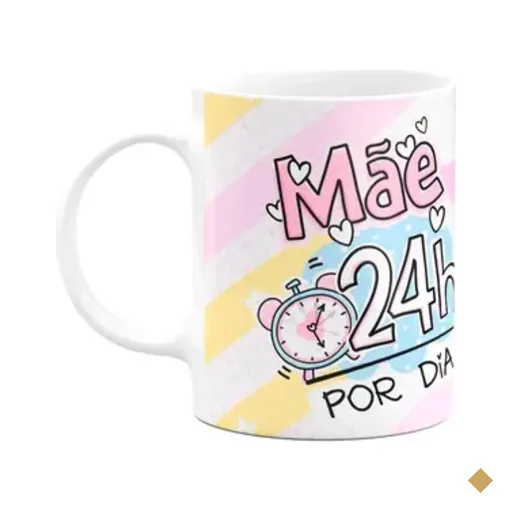 Caneca Mães - Mãe 24 Horas Por Dia - 325ml