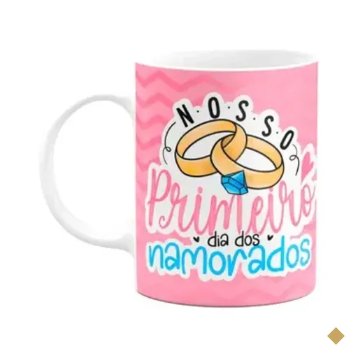 Caneca Namorados - Nosso Primeiro Dia Dos Namorados - Bgpink