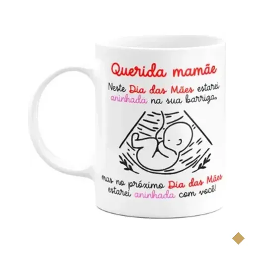 Caneca Dia Das Mães - Querida Futura Mamãe De Menina!