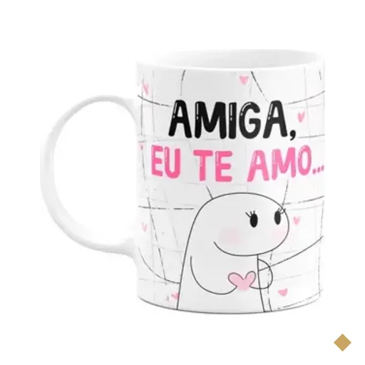Caneca Flork Amigas - Amiga Eu Te Amo, Mas As Vezes...