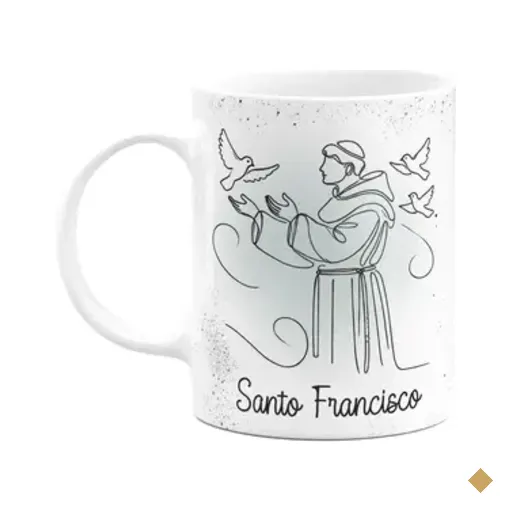 Caneca Religiosa Orações - São Francisco - 325ml