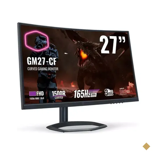 Monitor Cooler Master 27″ LED Curvo Wide (1920x1080/165Hz (200Hz…