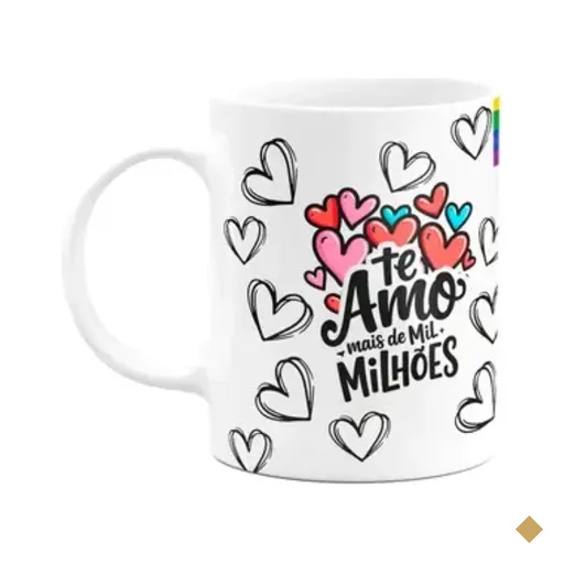 Caneca Namorados - Te Amo Mais De Mil Milhões - Lgbt