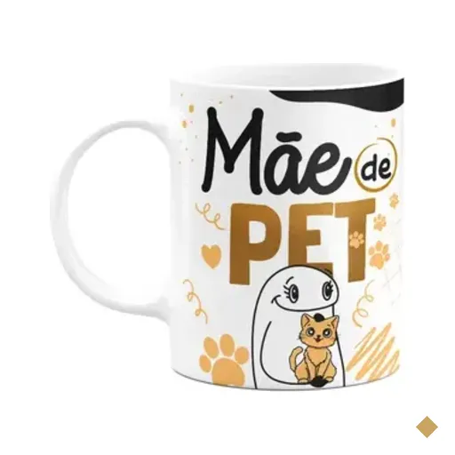 Caneca Flork Mães - Mãe De Pet Gato - 325ml