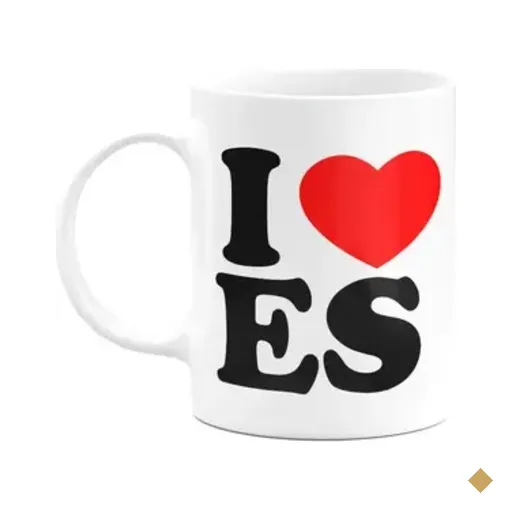 Caneca I Love Es - Espírito Santo - 325ml Branca