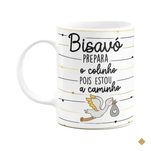 Caneca Bisavó, Prepara O Colinho Pois Estou A Caminho! 325ml