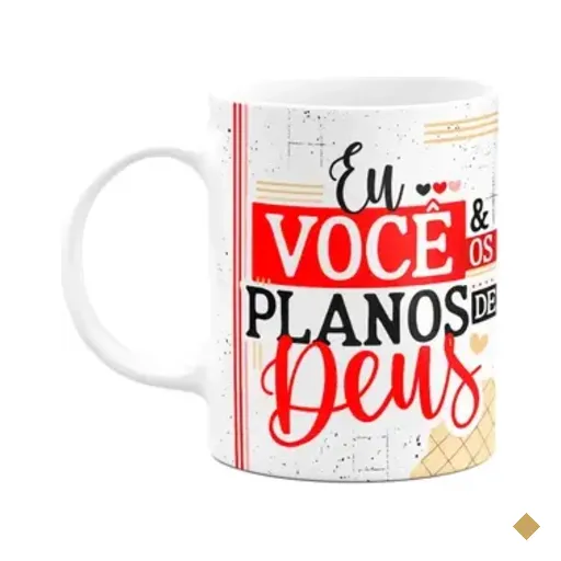 Caneca Namorados Laços - Eu, Você E Os Planos De Deus