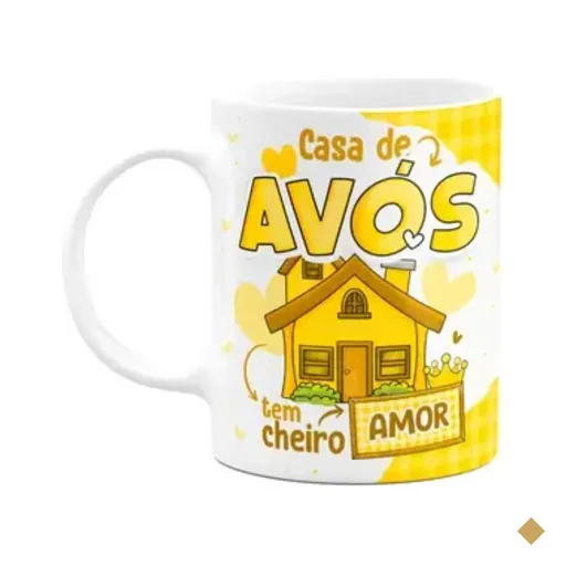 Caneca Dos Avós - Casa De Avós Tem Cheiro De Amor
