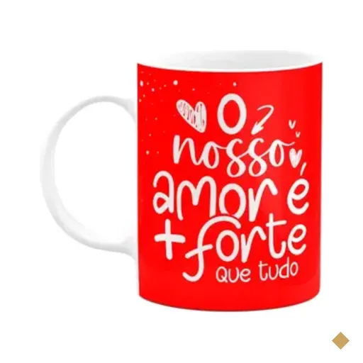 Caneca Namorados - O Nosso Amor É + Forte Que Tudo