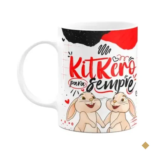 Caneca Páscoa Doce - Kitkero Para Sempre - 325ml