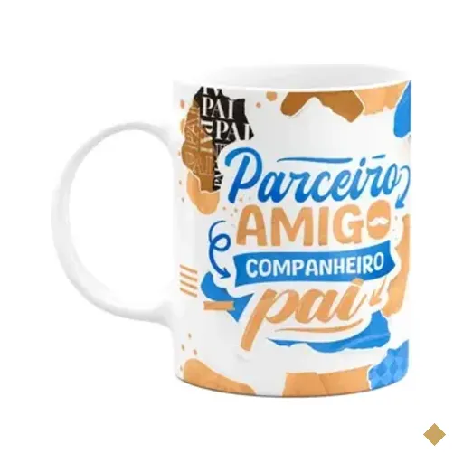 Caneca Dos Pais - Parceiro, Amigo, Companheiro - M2 - 325ml