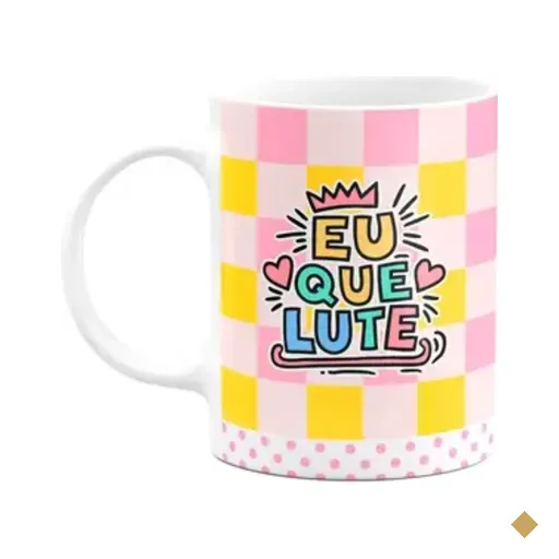Caneca Divertida - Eu Que Lute - Copia E Cola