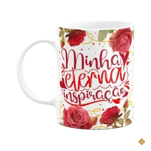 Caneca Floral Mães - Minha Eterna Inspiração - 325ml