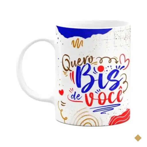 Caneca Páscoa Doce - Quero Bis De Você - M2 - 325ml