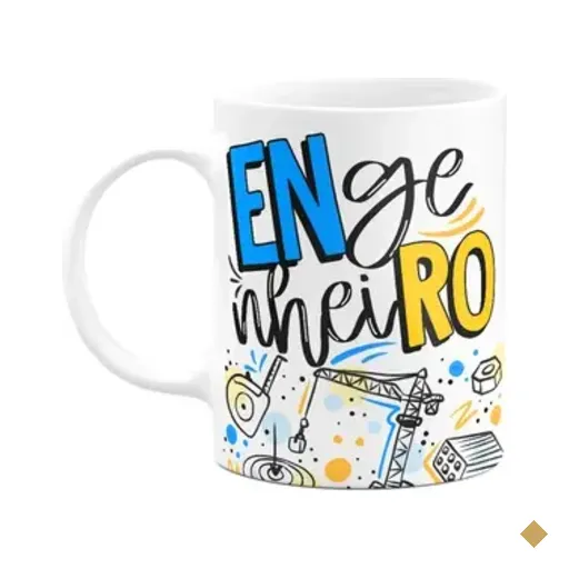 Caneca Profissões - Engenheiro - 325ml - Branca