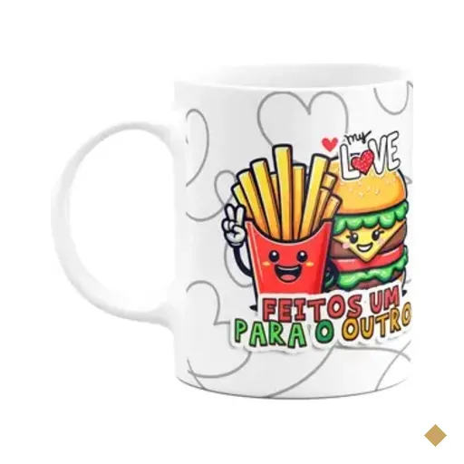 Caneca Namorados - Feitos Um Para O Outro - Foodlove