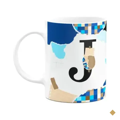 Caneca Professores - Inicial Do Nome Letra J - 325ml
