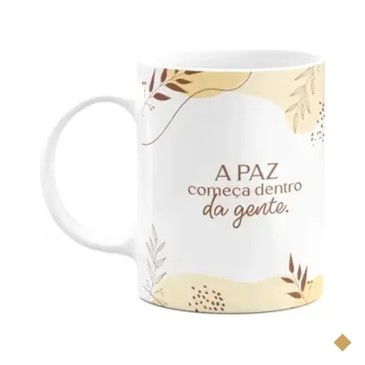 Caneca Motivação - A Paz Começa Dentro Da Gente