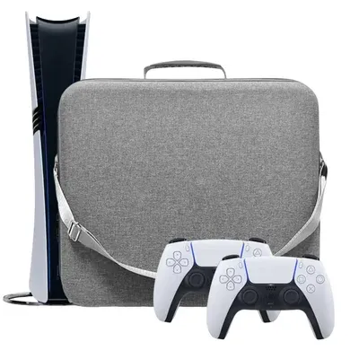 Bolsa Mochila Transporte Para Playstation 5 Pro E Acessórios Cinza