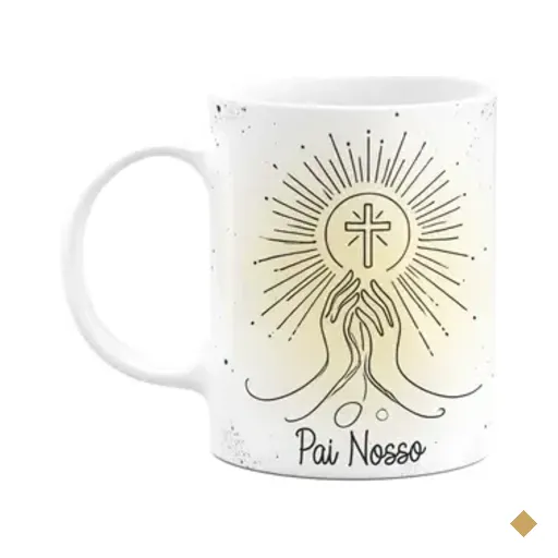 Caneca Religiosa Orações - Pai Nosso - 325ml