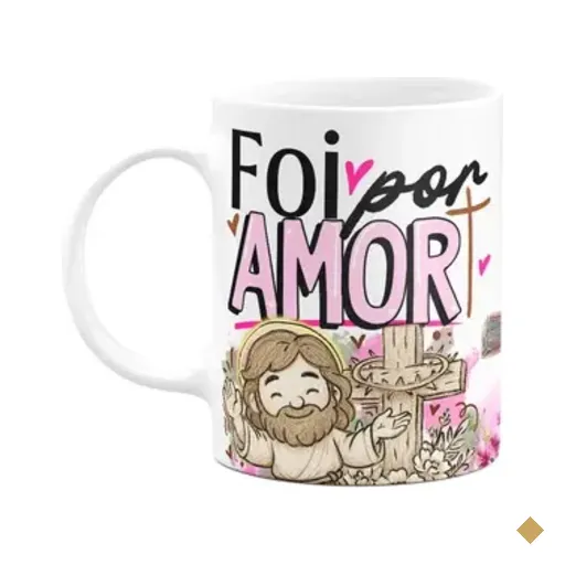 Caneca Da Páscoa - Foi Por Amor - M2 - 325ml