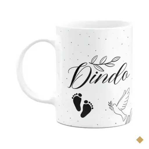 Caneca De Dindos - Dindo - M3 - 325ml Branca