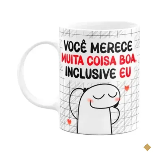Caneca Florkito Namorados - Você Merece Muita Coisa Boa