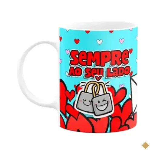 Caneca Namorados - Sempre Ao Seu Lado, Te Amo!
