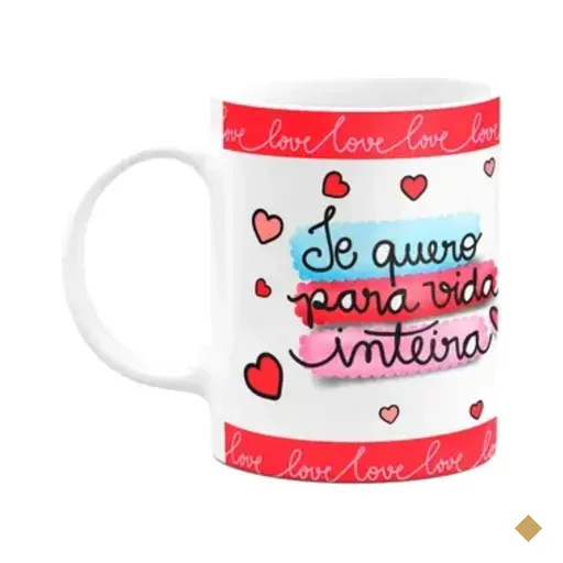 Caneca Namorados -  Te Quero Para A Vida Inteira