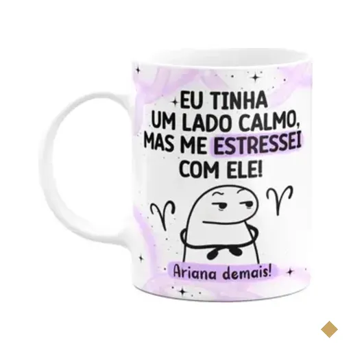 Caneca Flork Signos Áries - Ariana Demais! 325ml