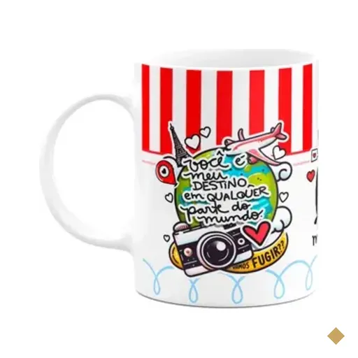 Caneca Namorados - Você É O Meu Destino Pra Qualquer Lugar